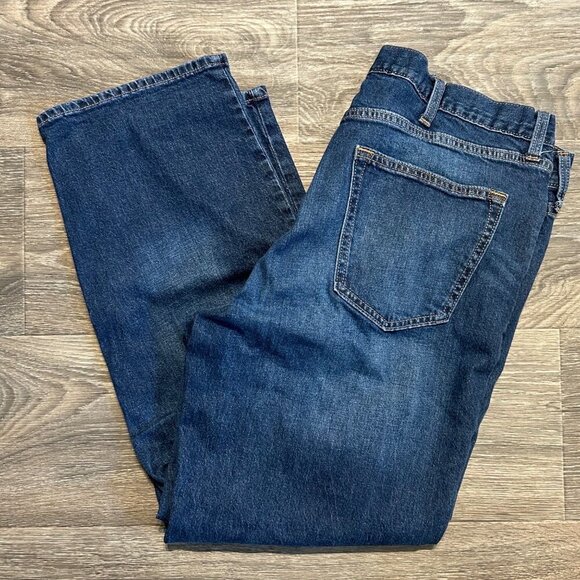 Old Navy Men's 38 x 30 Loose Built Flex Jeans Denim Relaxed Fit Dark Wash - Picture 9 of 10